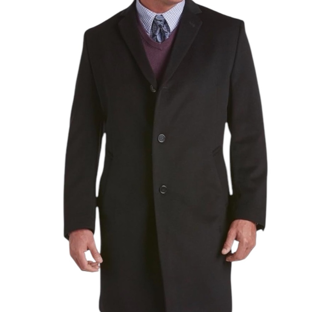 Jean-Paul Germain Men’s Classic-Fit Wool-Blend Jeffrey Topcoat 40R NWOT